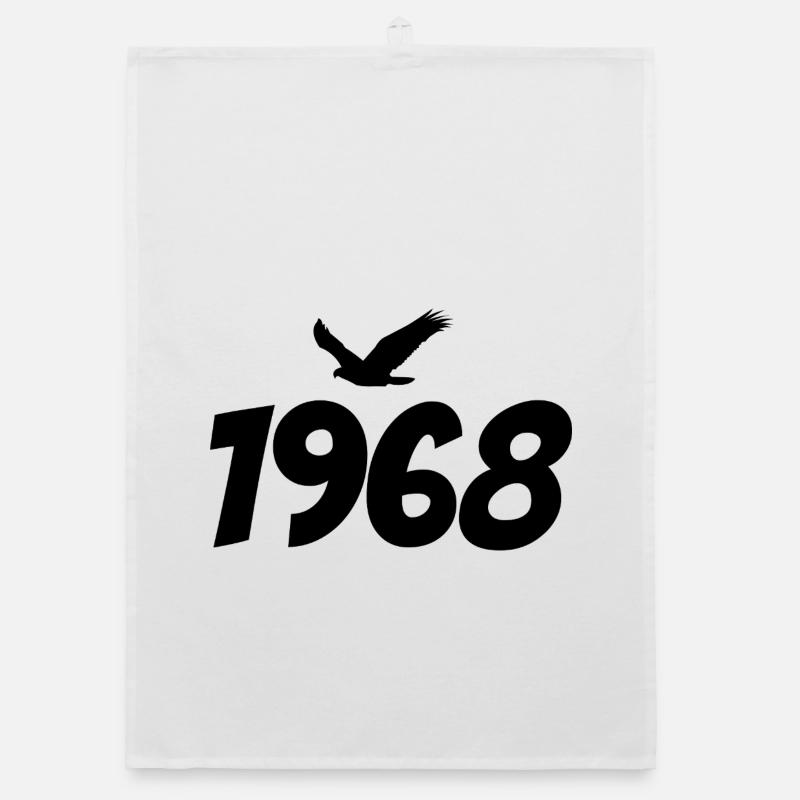 1968 Vintage Eagle Graphic Organic dish towel
