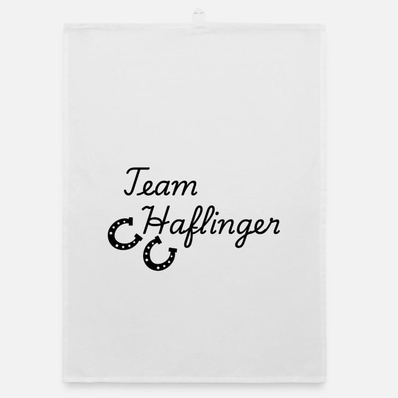 Team Haflinger - Organic Geschirrtuch - Weiß