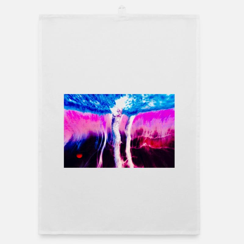 Neon Rift Psychédélique Torchon bio