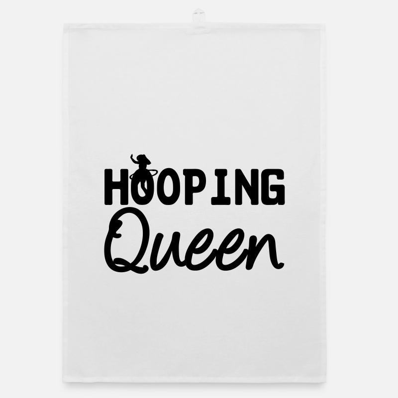 Hooping Queen (Hula Hoop) Organic dish towel