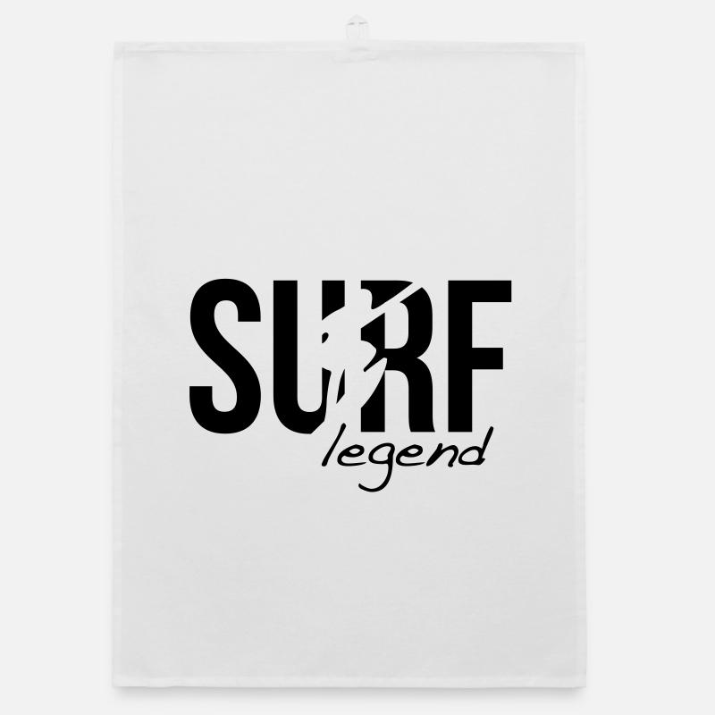 surf surfing surfen Organic Geschirrtuch