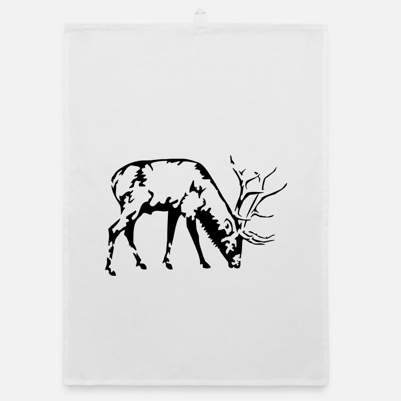 deer Organic dish towel