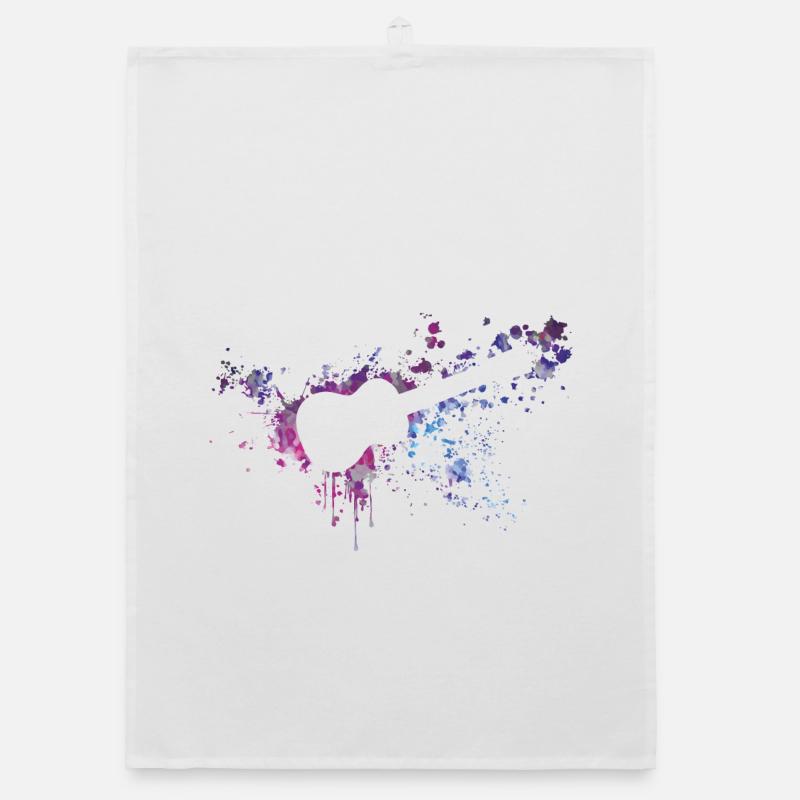 ukulele splash Organic dish towel