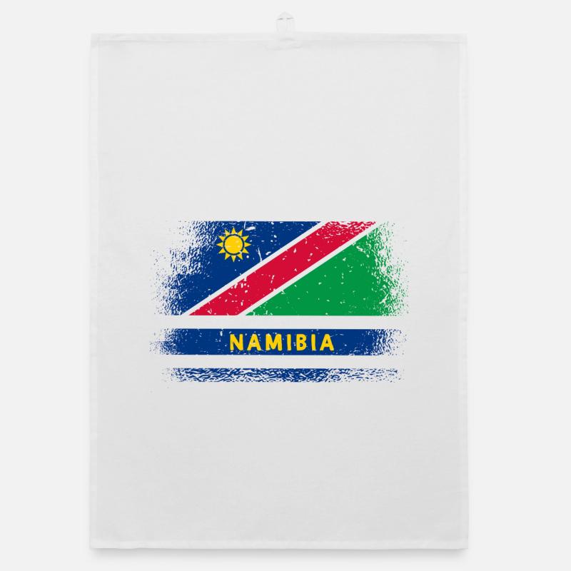 Namibia flag design Organic dish towel