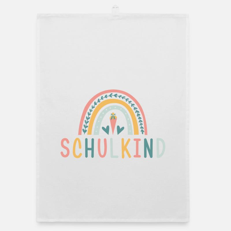 Schulkind - Regenbogen Organic Geschirrtuch