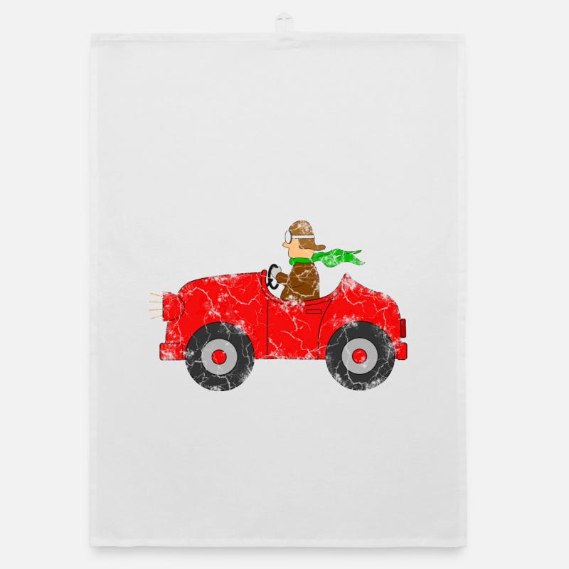Car with driver Organic dish towel
