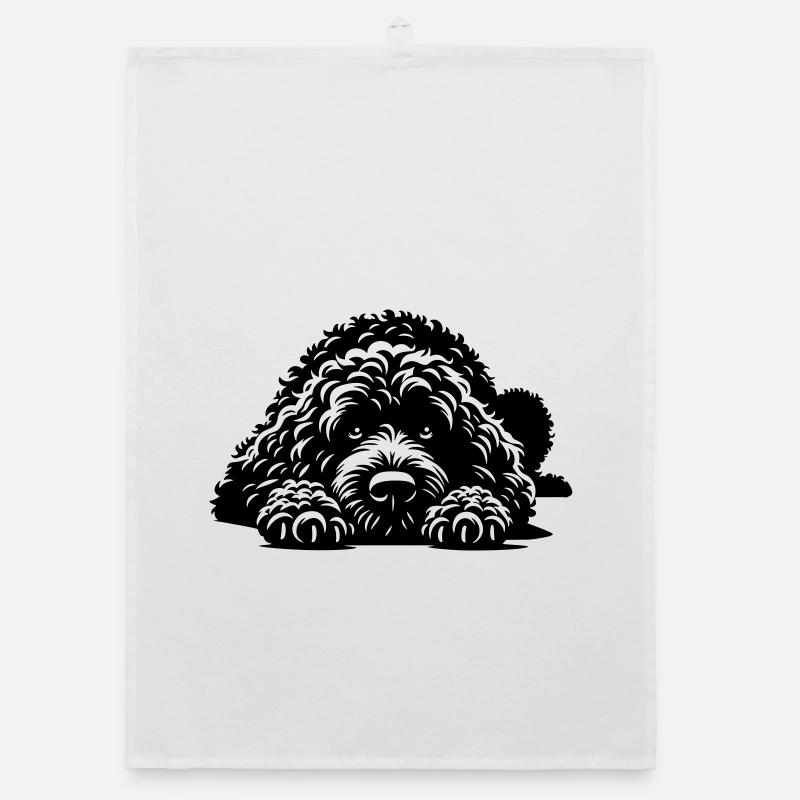 Spanischer Wasserhund Organic Geschirrtuch