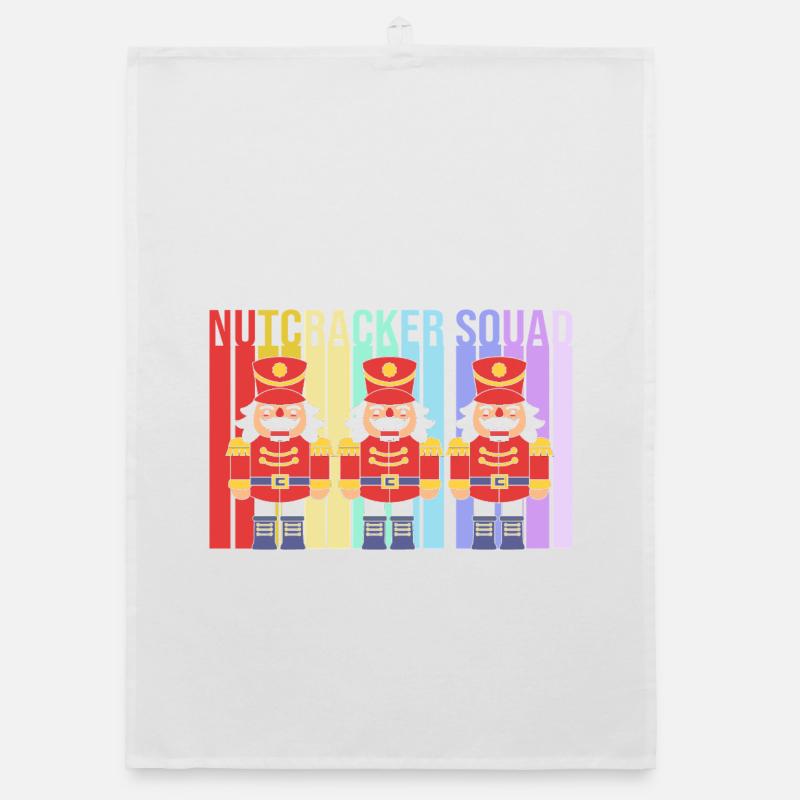 Nutcracker Christmas Organic dish towel