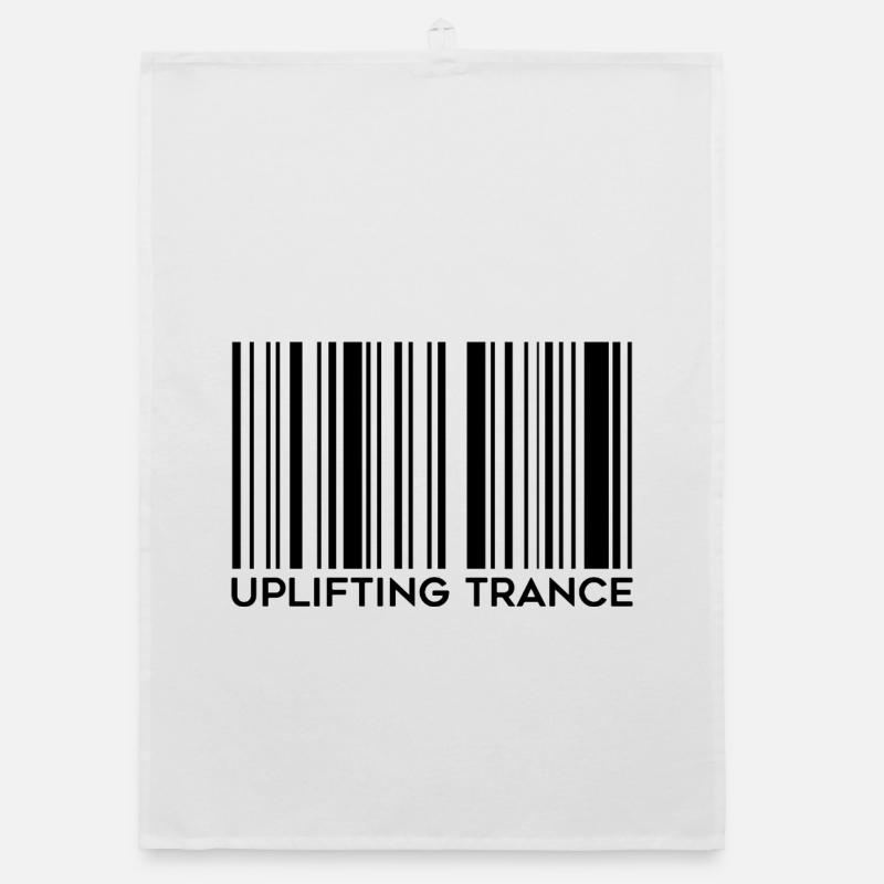 Erhebender Trance-Barcode Organic Geschirrtuch