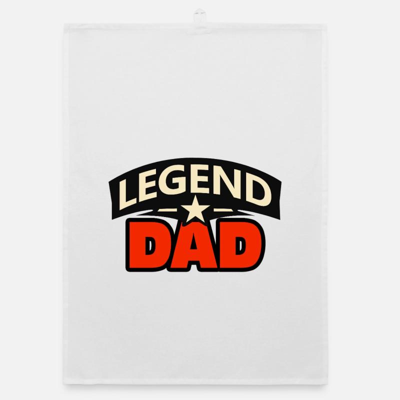 Legend dad – Funny Father Design Organic dish towel