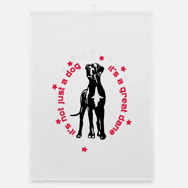it's a great dane Great Dane foregoing Organic dish towel