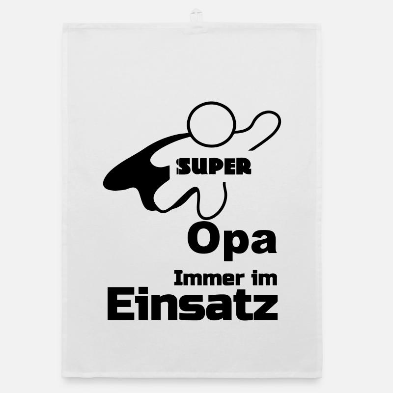 Super Opa Geschenk Organic Geschirrtuch