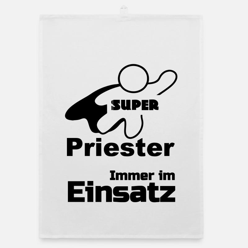 Super Priester Geschenk Organic Geschirrtuch