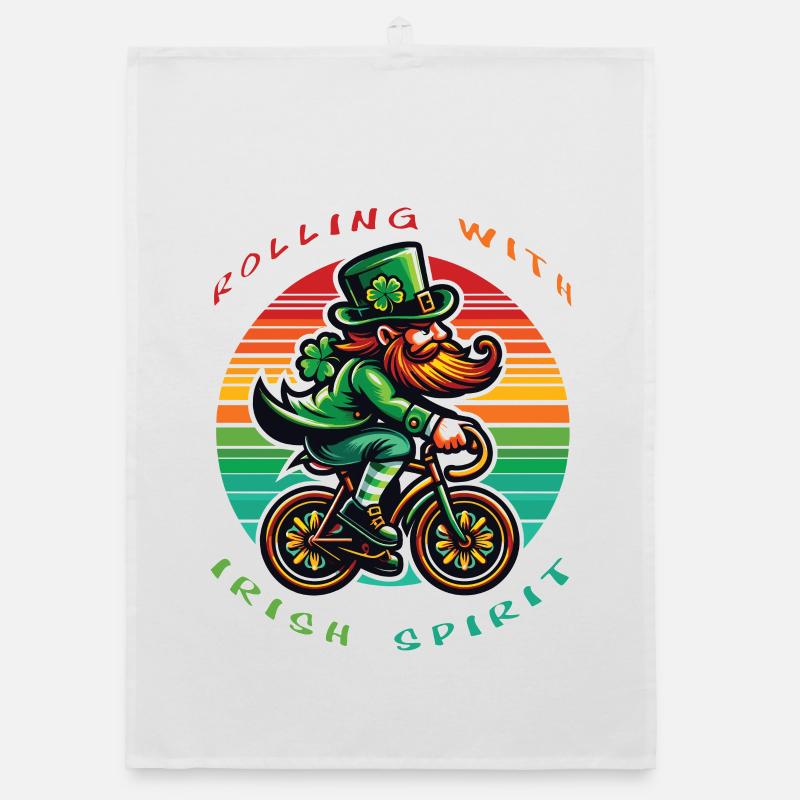 Leprechaun Cycling Saint-Patrick Torchon bio