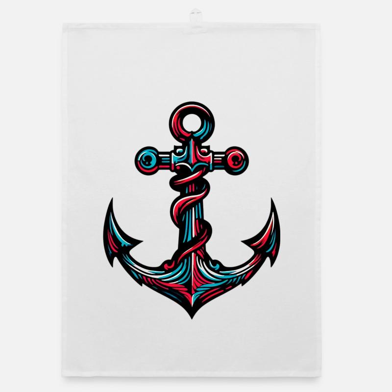 Ein Anker Organic Geschirrtuch