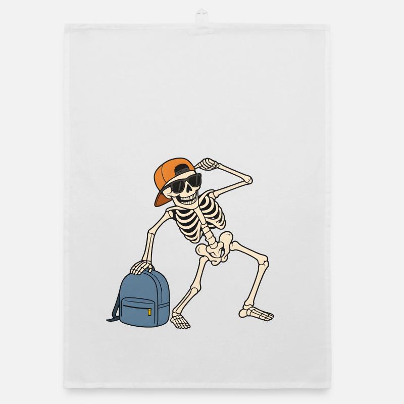Cool Skeleton Organic dish towel