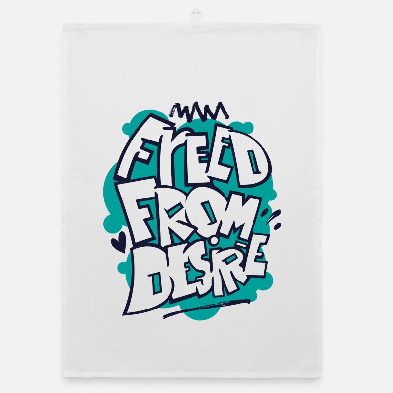 Feed From Desire Graffiti Tee Organic Geschirrtuch
