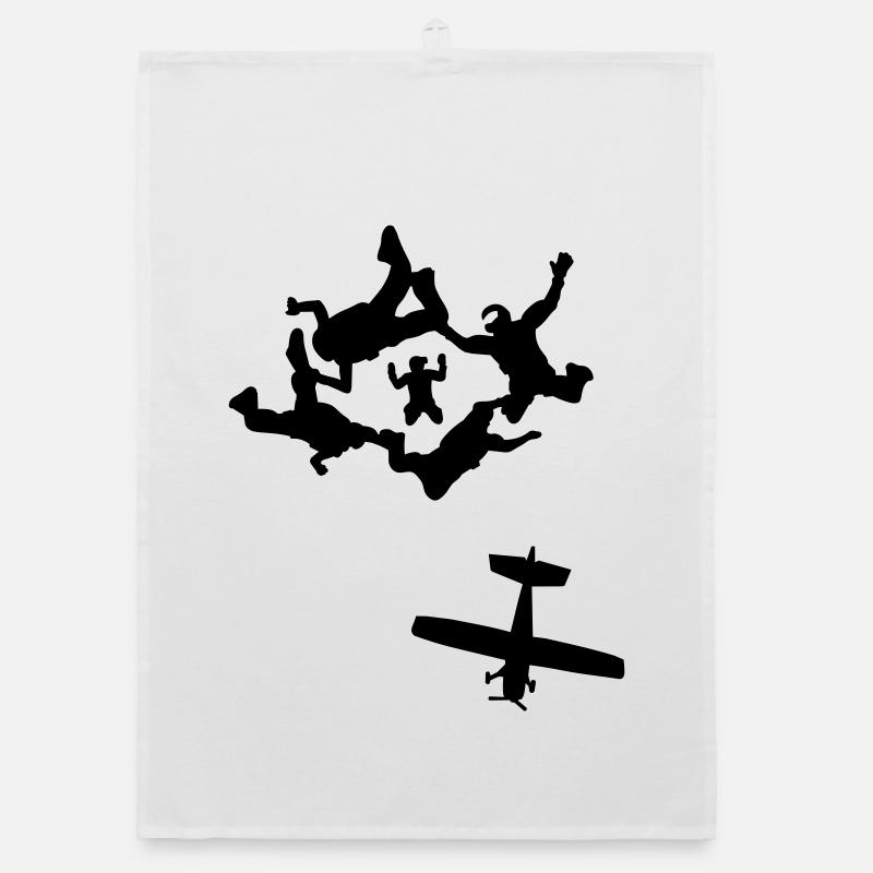 Skydiving Organic Geschirrtuch
