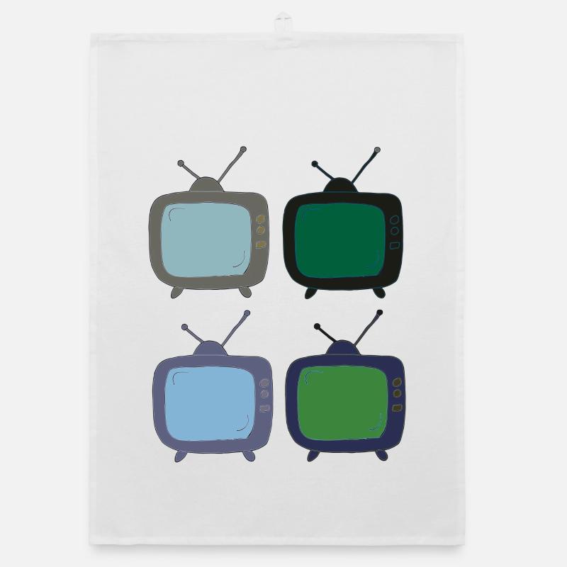 fernseher_4fach_bunt Torchon bio