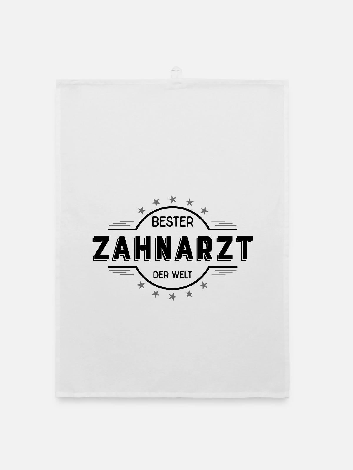 zahnarzt - Organic Geschirrtuch - Weiß - Vorne