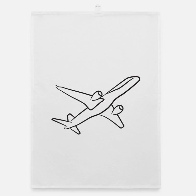 Flugzeug Organic Geschirrtuch