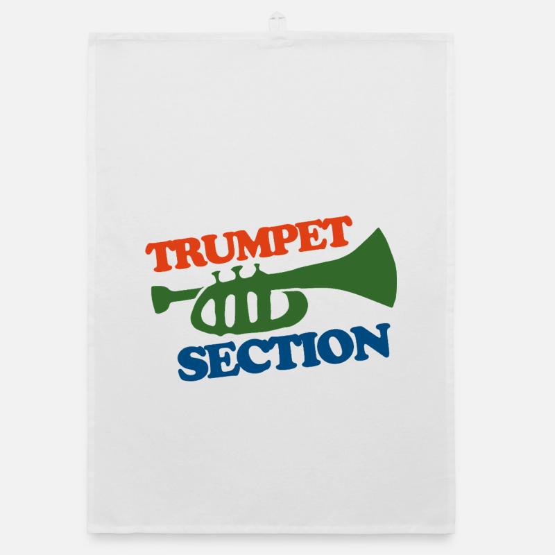 Trumpet Section Logo Tee Organic dish towel