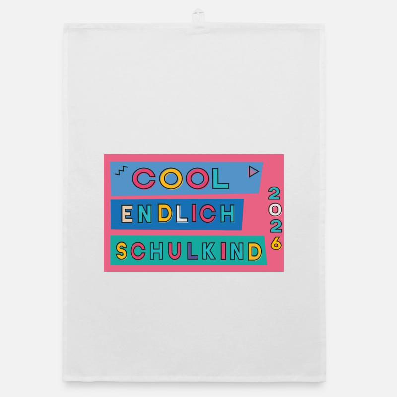 Endlich Schulkind  Organic Geschirrtuch
