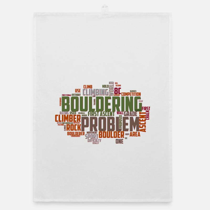 Boulder Word Cloud Organic dish towel