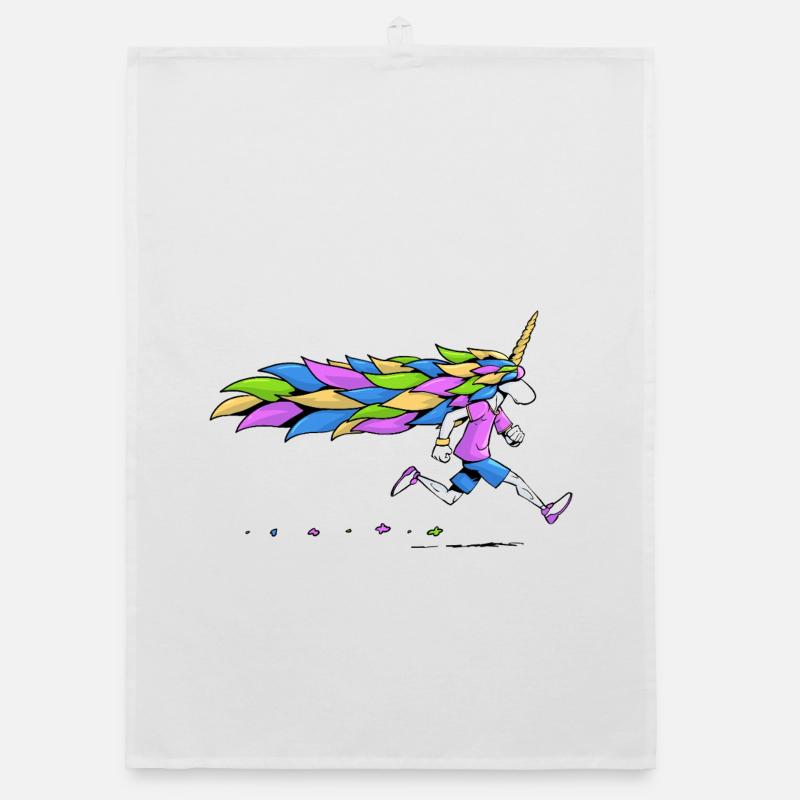 Licorne coureuse Torchon bio