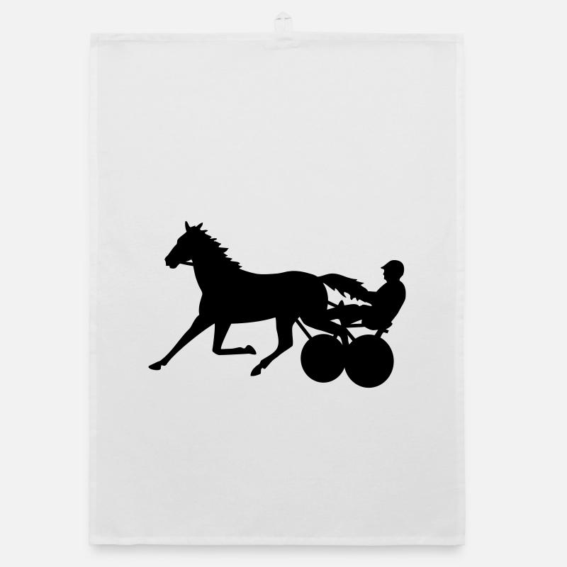 harness racing Organic dish towel