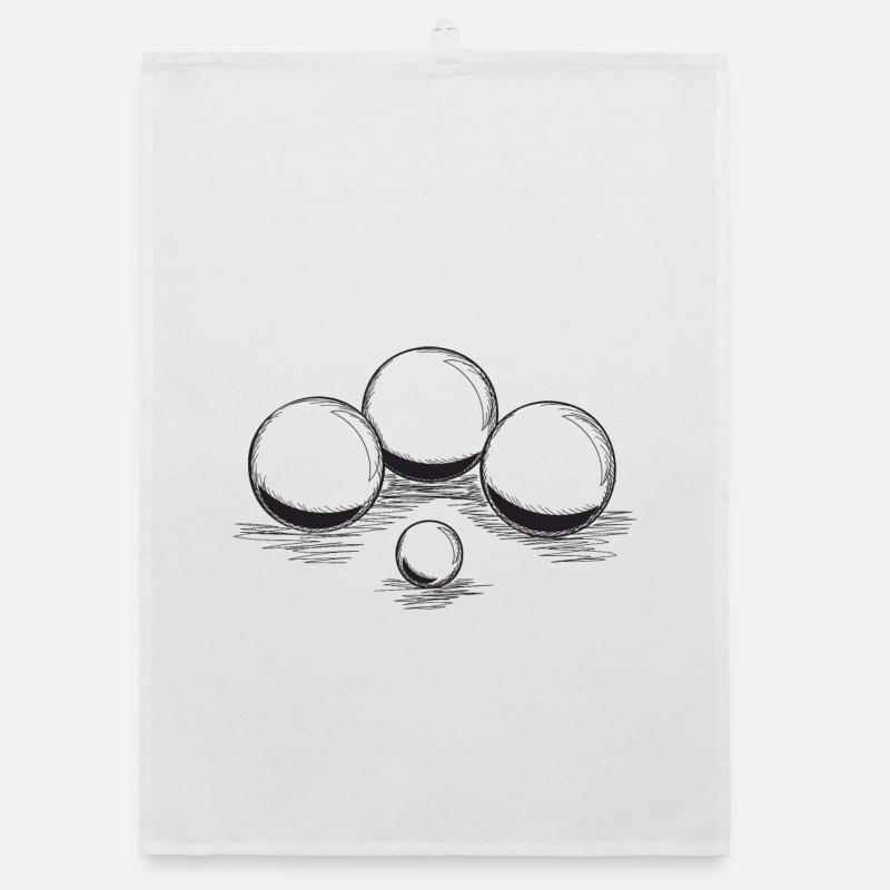 Boules pour pétanque et pétanque Torchon bio