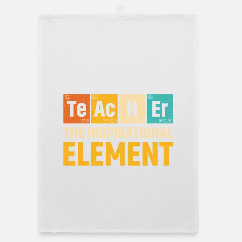 Lehrer Das inspirierende Element Lehrer Organic Geschirrtuch