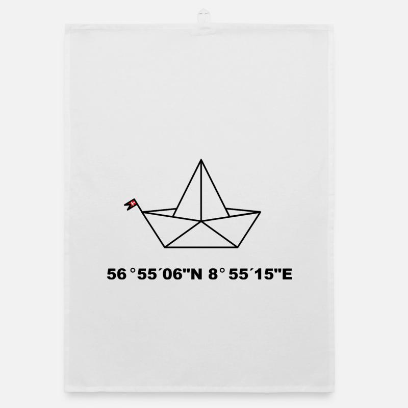 Bateau pliant, Ejerslev Havn coordonne le design Torchon bio