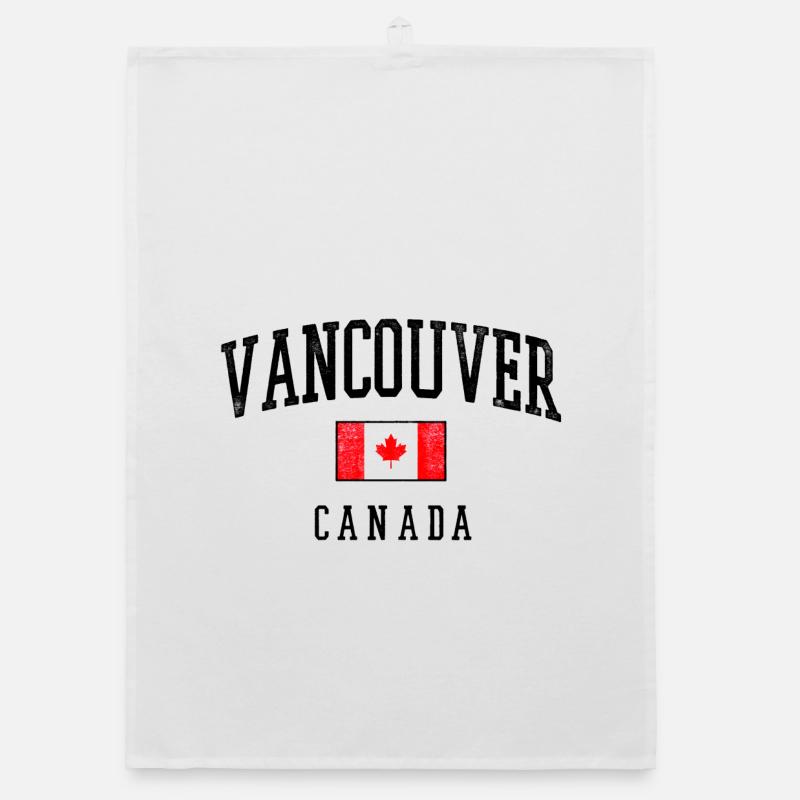 Vancouver, Canada flag Organic dish towel