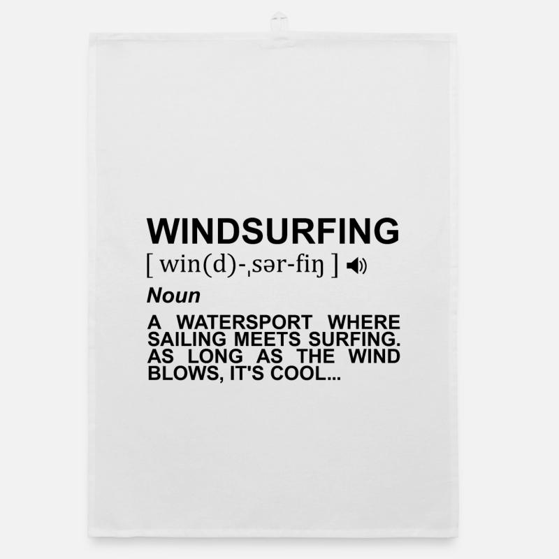 Windsurfing Dictionary Organic dish towel