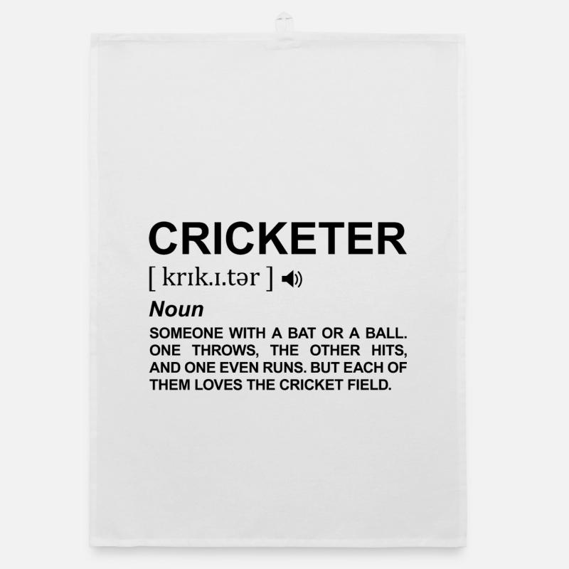 Cricketer Definition Organic dish towel