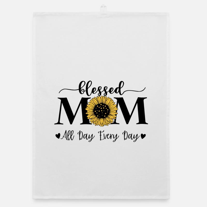 Mutterschaft Freude Sonnenblume Design Muttertag Organic Geschirrtuch