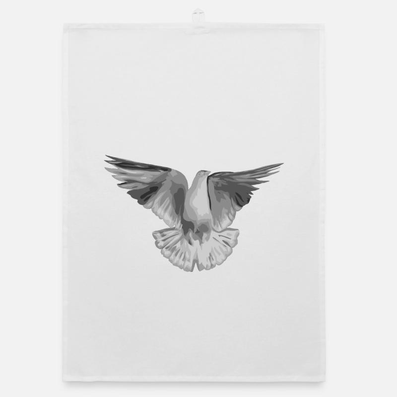 Dove light grey Organic dish towel