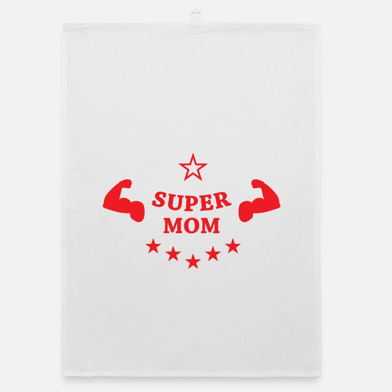 Super Mom - Muttertag Organic Geschirrtuch