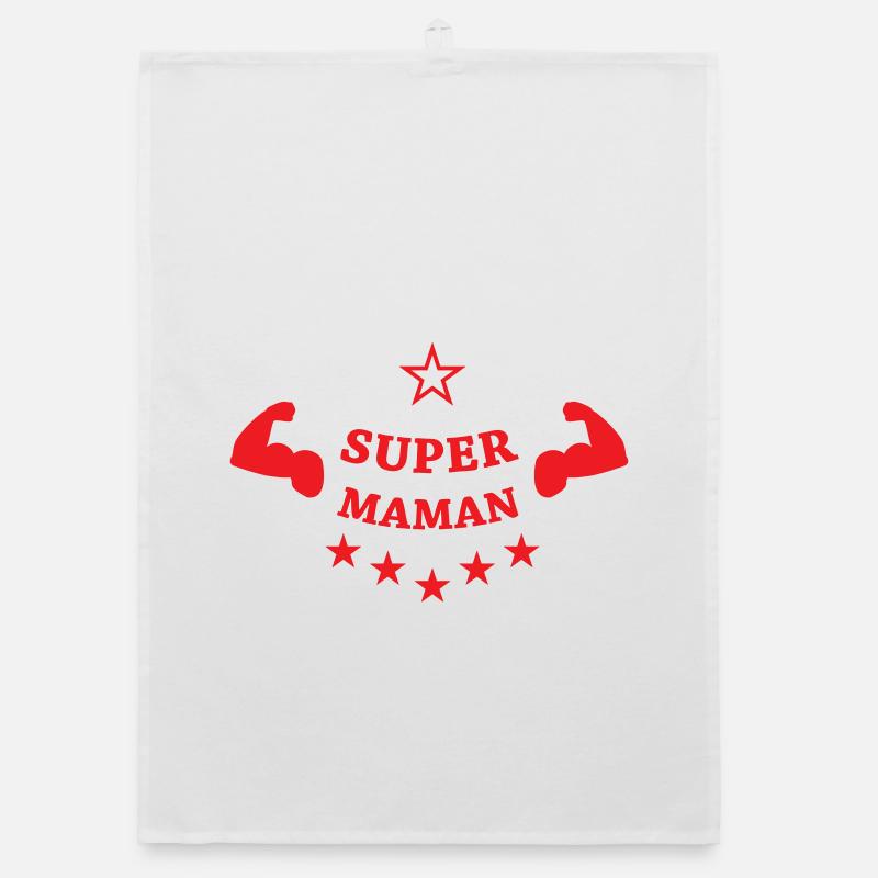 Super Mom - Muttertag Organic Geschirrtuch