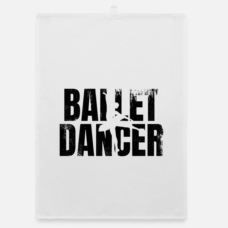 Ballet Dancer Organic dish towel