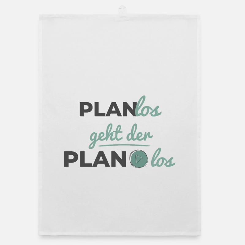 Le plan commence de manière désordonnée – Scandinave Soft Typography Torchon bio