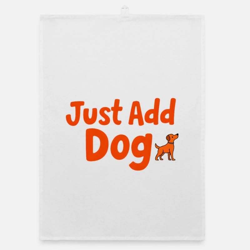 Ajoutez simplement l’impression de chien Torchon bio