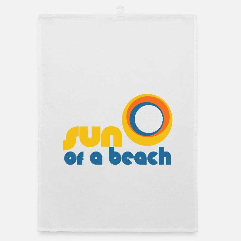 Sonne eines Strandes Organic Geschirrtuch