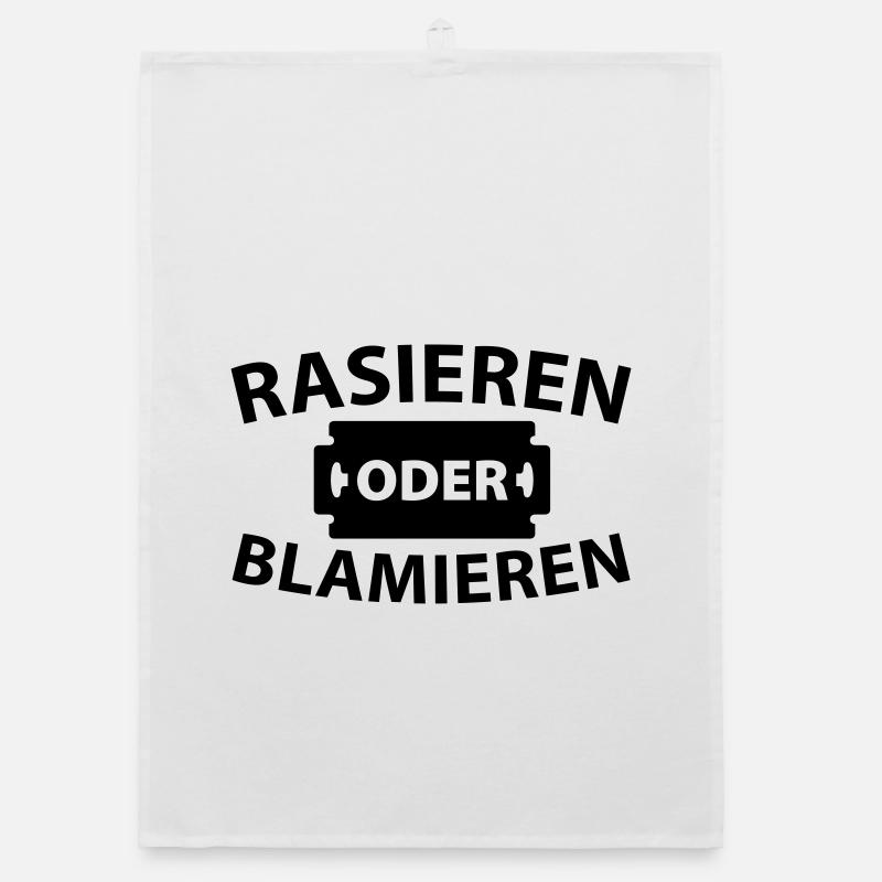 Rasieren oder blamieren Organic Geschirrtuch