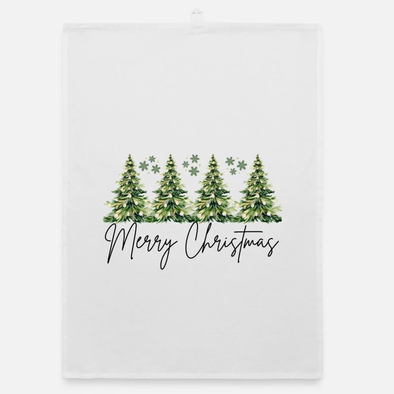 Design de Noël élégant Torchon bio