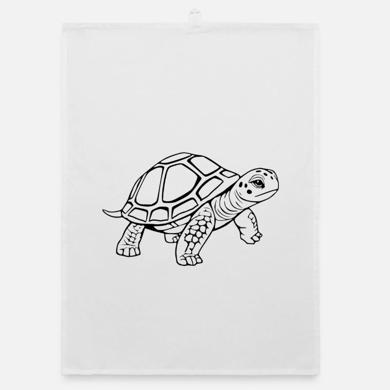 Turtle Turtles Organic dish towel
