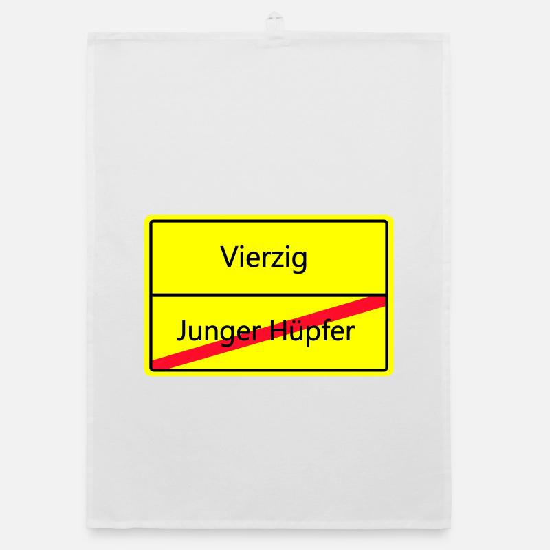 ortsschild_vierzig Organic Geschirrtuch