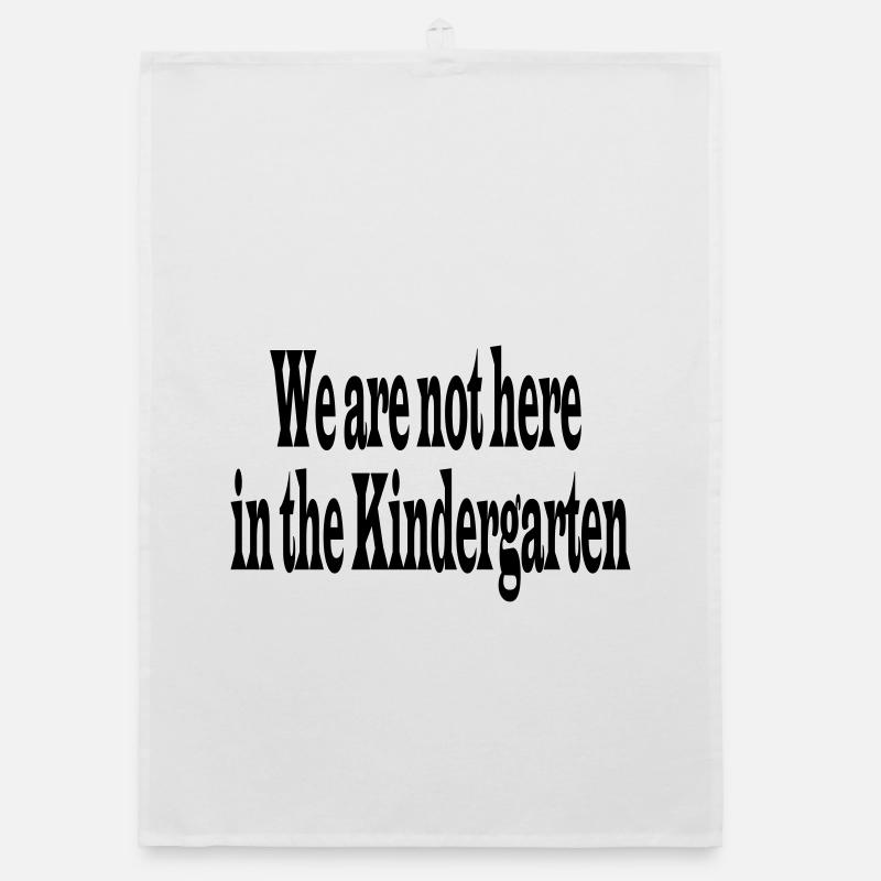 Kindergarten - Organic Geschirrtuch - Weiß