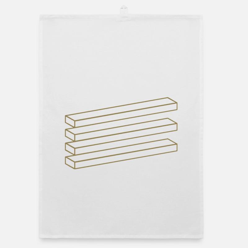Optical Illusion Geometry Minimalist Puzzle Organic dish towel